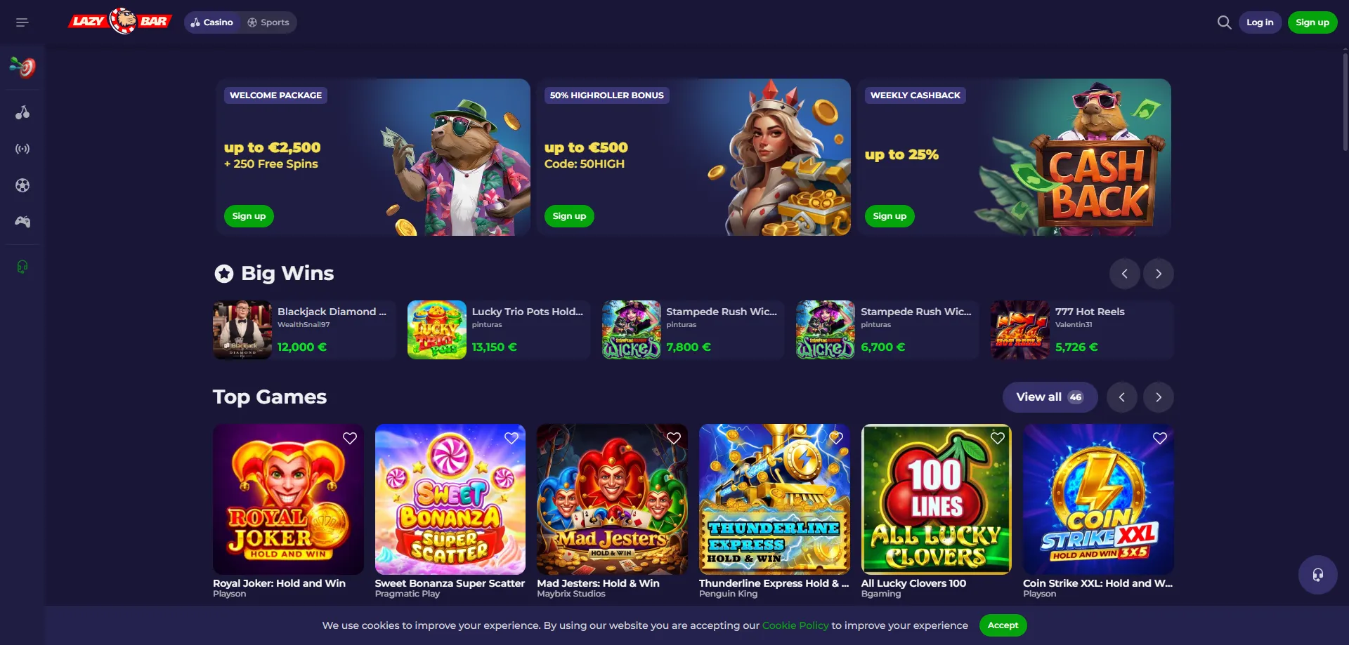 Lazybar Casino Italia recensione completa 2026 — panoramica piattaforma